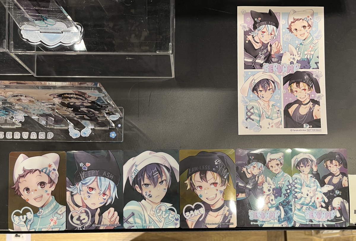 ts_servamp's tweet photo. 👼サーヴァンプ POP UP SHOP開催中😈

購入特典は【クリアカード】‼️
税込1,000円お買い上げ毎に1枚もらえます🎁
クリアな素材がとっても可愛い😍✨

さらに会場限定特典🎁として
税込3,000円お買い上げ毎に【ポストカード】プレゼント👀

📅開催期間：〜10月18日(日)迄
🚩会場：MEDICOS  SHOP  渋谷 https://t.co/iiUMrGBtuR