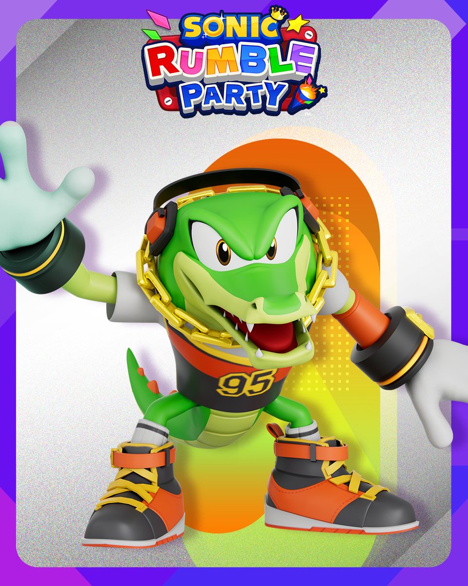 Sonic_Rumble's tweet photo. Come on and slam! It's time for some Rumble B-ball!
Basketballer Vector is ready to jam with his dunks!🏀 https://t.co/zCYyntkpDo