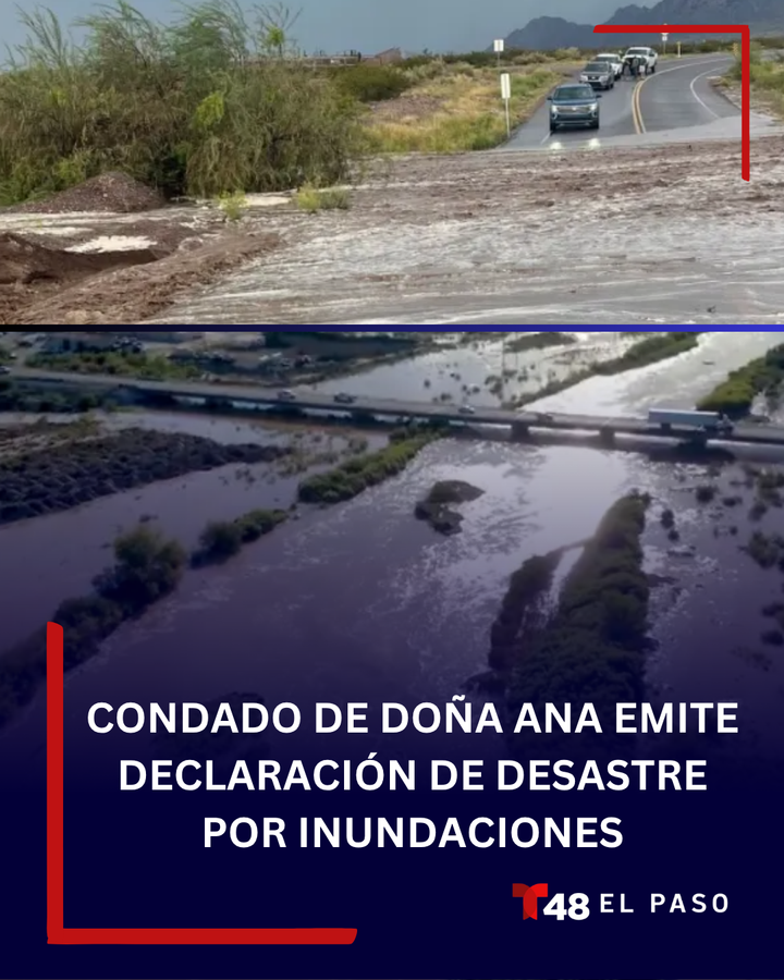 TelemundoEP's tweet photo. 🚨 🌧️ Tras las intensas lluvias, Doña Ana busca recursos adicionales para apoyar a las comunidades afectadas por las inundaciones.

Más aquí: https://t.co/oc2GxQeQpc

#Telemundo48EP #DoñaAna #NuevoMéxico #Inundaciones https://t.co/nfktalQJIe