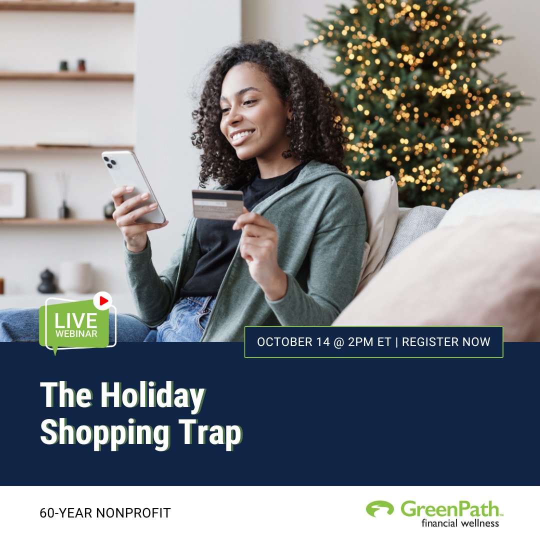 IAACU's tweet photo. The holiday season is filled with sales, limited-time offers, emotional advertising, and shopping pressure. Join our partners at GreenPath for a webinar that explores behavioral economic tactics retailers use during holiday shopping.

Register now: https://t.co/VJvf7tei1x https://t.co/jgkMxrpyUW