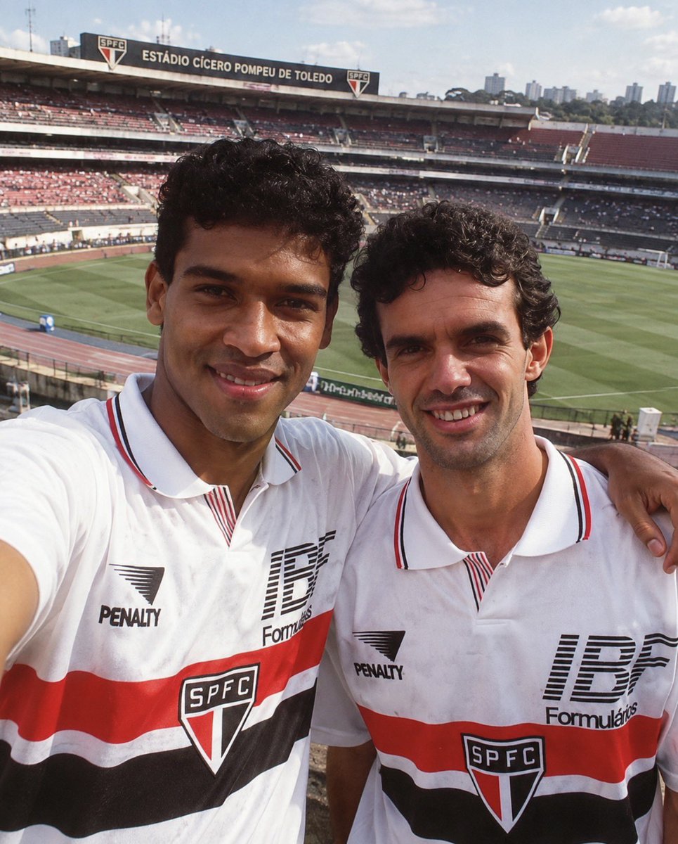 essediafoilouco's tweet photo. Dá licença que vou falar a VERDADE aqui:

Müller e Palhinha não foram jogadores normais. Foram craques geracionais.

Se jogassem no futebol de hoje, ambos teriam nível para ser titulares da Seleção Brasileira e de praticamente qualquer grande equipe do mundo. Mais do que isso: seriam candidatos fortíssimos ao prêmio de melhor jogador do mundo em qualquer temporada dos últimos 10 ou 20 anos.

O problema é que eles jogaram em uma época em que a concorrência era simplesmente absurda. Além disso o futebol de antes da globalização e da comunicação deixava alguns talentos mais escondidos que outros.

No São Paulo foram dois dos maiores da História.

Na Seleção, tiveram menos protagonismo do que o talento permitia. Müller, é verdade, disputou três Copas do Mundo e foi tetracampeão em 1994. E não estava lá apenas para compor elenco. Foi importante naquela campanha e teve participação decisiva em momentos da trajetória da Seleção. Ainda assim, nunca teve com a camisa do Brasil o protagonismo que sua qualidade sugeria.

Nos clubes, porém, não existe discussão.

Müller foi um dos jogadores mais inteligentes que eu já vi jogar. Fazia um pivô como poucos, tinha velocidade, leitura de espaço e uma capacidade impressionante de se adaptar. Jogava de 9, de ponta, como segundo atacante, recuava para construir e fazia aquilo que hoje chamaríamos de falso 9. Era moderno décadas antes de o futebol começar a usar esses nomes.

E Palhinha era classe pura. Técnica refinadíssima, enorme precisão na finalização, capacidade para organizar o jogo e, ao mesmo tempo, aparecer para decidir. Criava e fazia gols. Pensava e executava.

Dois jogadores completos. Dois craques. Gênios.

Müller e Palhinha foram dois gênios de uma época em que ser gênio, sozinho, não garantia sequer ser o maior craque do seu próprio time.