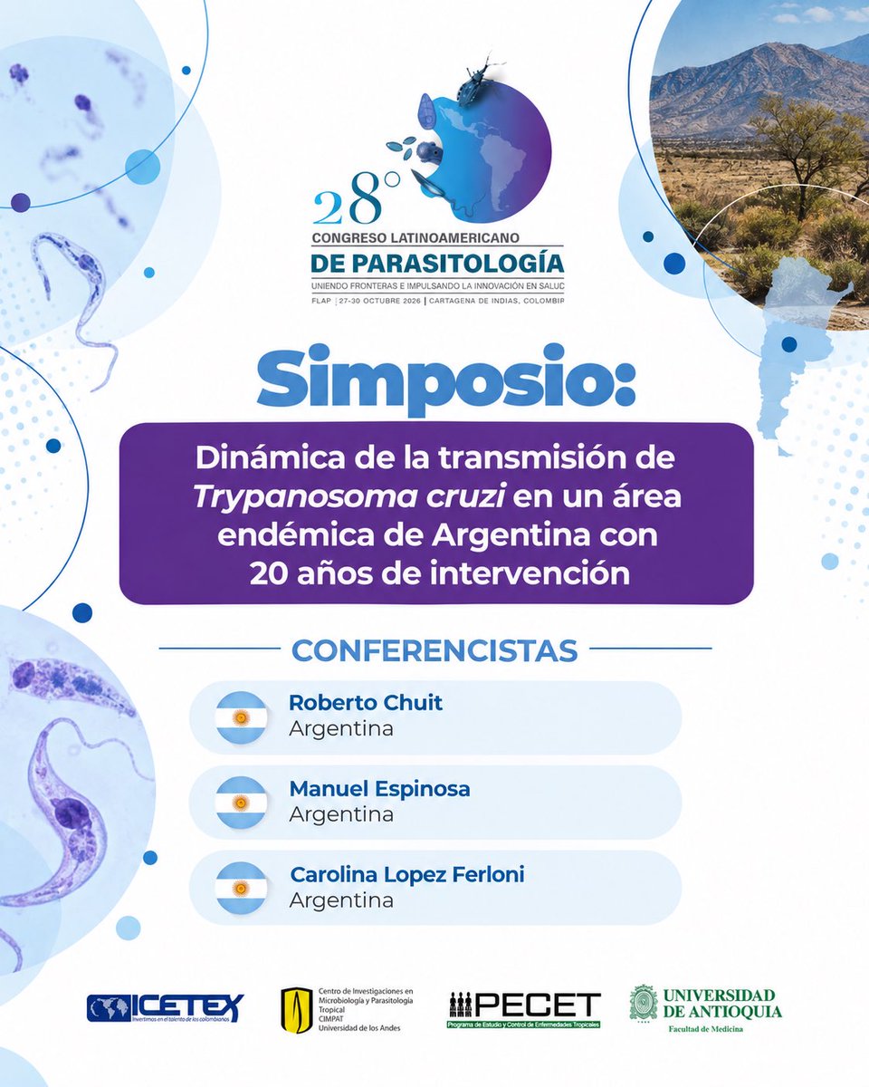 flap2026's tweet photo. 🔬El PECET de la Universidad de Antioquia @PecetColombia y el CIMPAT de la Universidad de los Andes se unen para fortalecer la investigación y el intercambio científico sobre leishmaniasis y enfermedad de Chagas. https://t.co/EzqyBZgH87