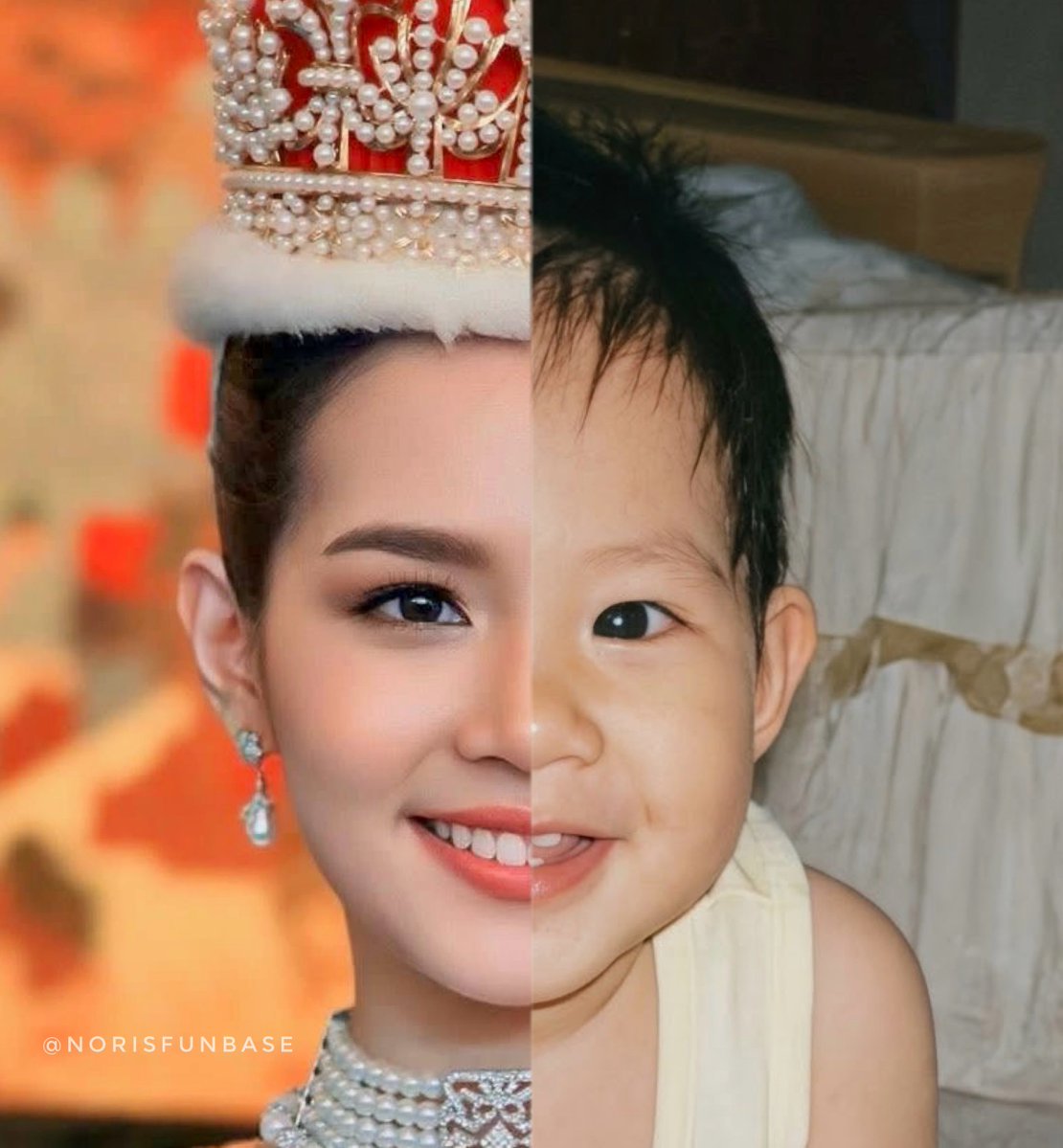 norisfunbase2's tweet photo. เมื่อเจ้าหญิงตัวน้อยกลายเป็นราชินี 👑👶🏻
When the little princess becomes a queen 👑👶🏻
#bintsireethorn #ไอ้ทองของแม่ครู #thongsbaby https://t.co/mZgYA4blNv