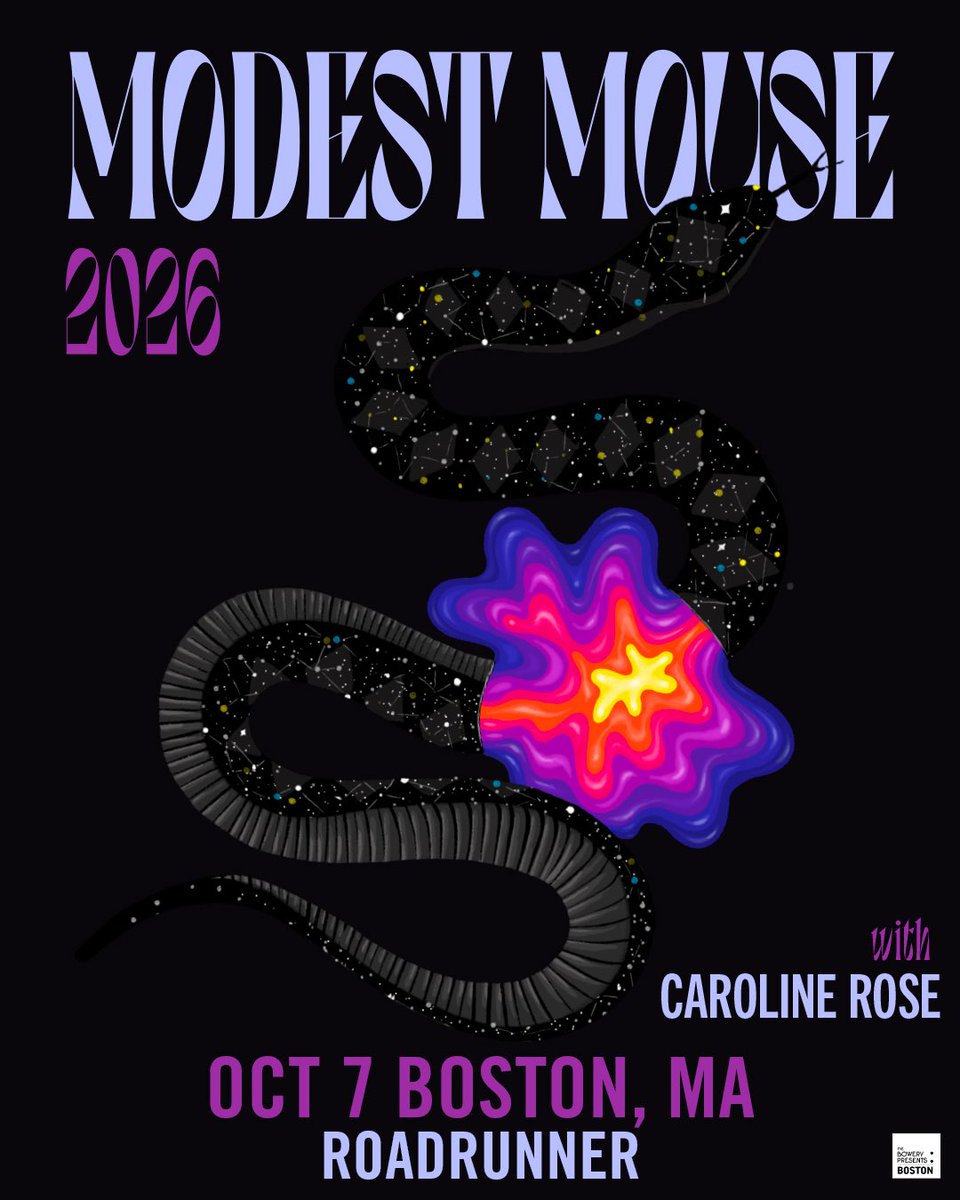roadrunnerbos's tweet photo. TONIGHT: Modest Mouse with Caroline Rose

Doors at 7pm // Show at 8pm

Tickets are available online or at the doors🎫🎫>>> https://t.co/QmVT67P1LB https://t.co/fnicsq2LwI