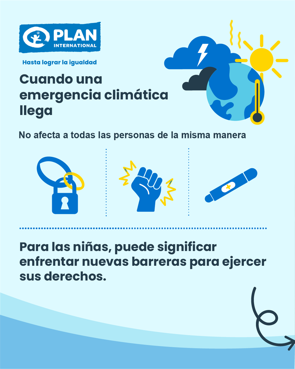 PlanPy's tweet photo. Las crisis pueden cambiar las prioridades de una familia y hacer que las niñas/os enfrenten mayores obstáculos para ejercer sus derechos.
La prevención y respuesta deben considerar sus necesidades y garantizar que puedan seguir participando en las decisiones que afectan sus vidas https://t.co/tn5ECfh7Ls