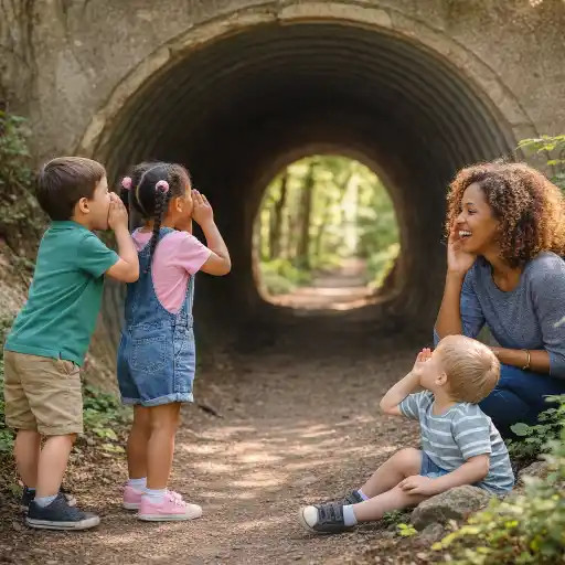 ChildCareEd's tweet photo. #science #observation #inquiry Where Does My Voice Come Back? How Can Children Explore Outdoor Echoes?: Outdoor echo investigations help children explore how sound reflects from surfaces while building listening, language, observation, and inquiry skills… dlvr.it/TVqClv https://t.co/SILs4Fz0xd