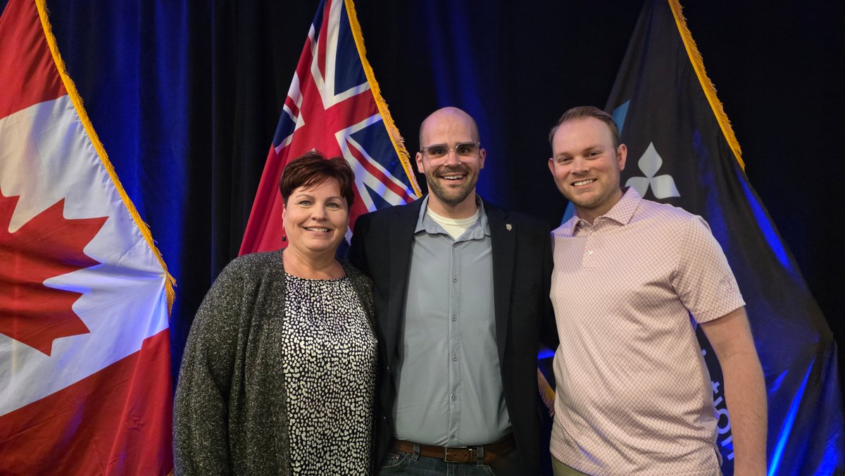 Lindsay_PA's tweet photo. The LPA was proud to have Civilian Directors Christina &amp; Parker, alongside President Dylan Robichaud (the LPA’s first civilian President &amp; one of only two civilian police association presidents in Ontario), attend the 2026 PAO Civilian Conference in Belleville. https://t.co/r7HaK8x4nv