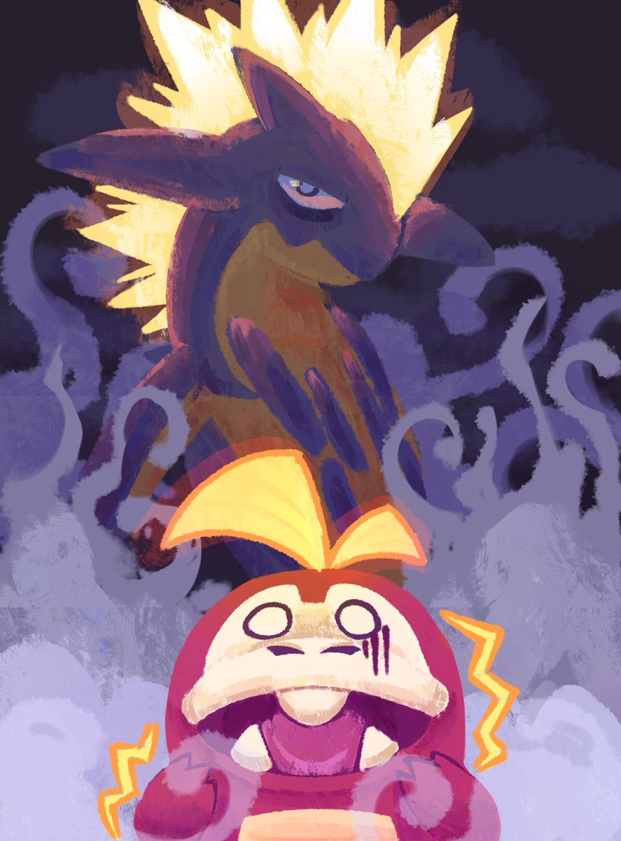 saltjinko's tweet photo. day 7: panic

this is a reference of Roy's battle against Ryme!! i rlly like this one too

#inktober #inktober2026 #inktober2026panic #fuecoco #toxtricity #pokemonㅤㅤㅤ https://t.co/RLkBI3yFsP