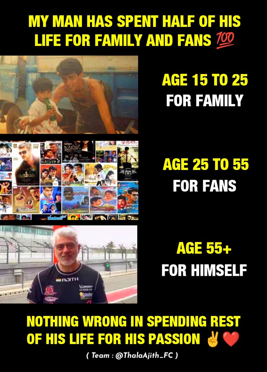 ThalaAjith_FC's tweet photo. Loyal Fans Are Always Here To Support You. Keep Going, THALA! ❤️🙌

#AjithKumar https://t.co/O5UkzrZhc8