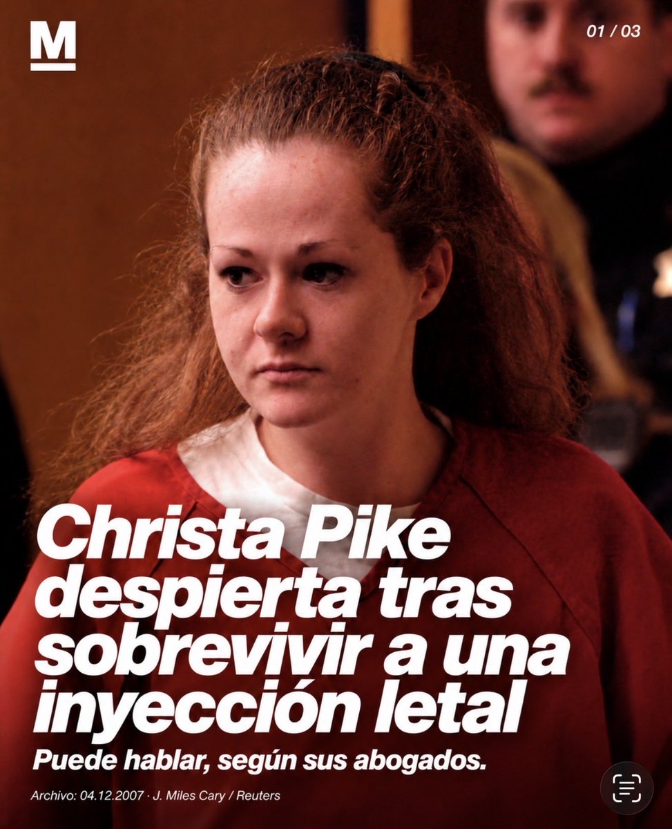 Maganewsec's tweet photo. Christa Pike despertó y puede hablar, según sus abogados, tras sobrevivir a una inyección letal en Tennessee. Sigue hospitalizada y su pronóstico es incierto.

#MagaNews #ChristaPike #Tennessee https://t.co/mhl1iEGQ6L