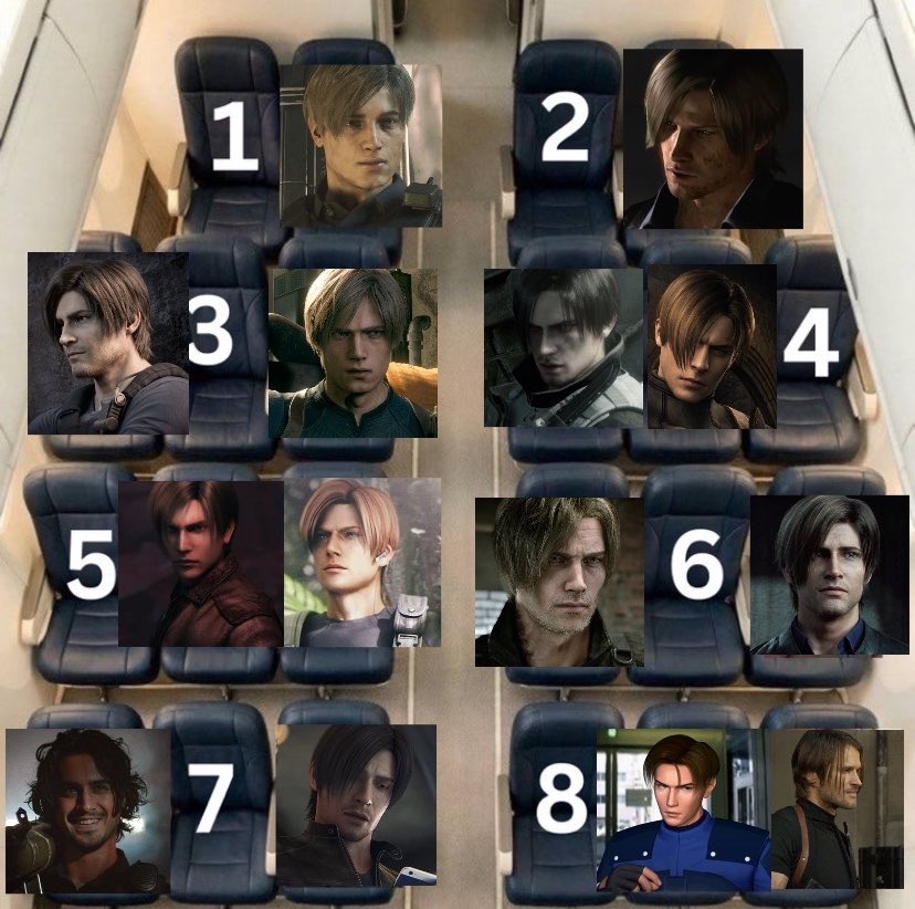 LEONPlLLED's tweet photo. where are you sitting? — leon kennedy version https://t.co/oWA1YWIypk