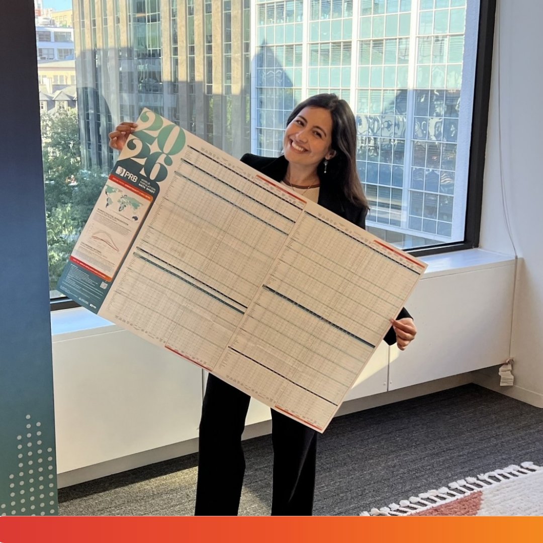 PRBdata's tweet photo. PRB works to anchor important conversations in data. For six decades, our World Population Data Sheet has been one of the most visible ways we do that, putting reliable population data in the hands of educators, students, and others around the globe. 🌍🧵 https://t.co/W4p6wS6UR1