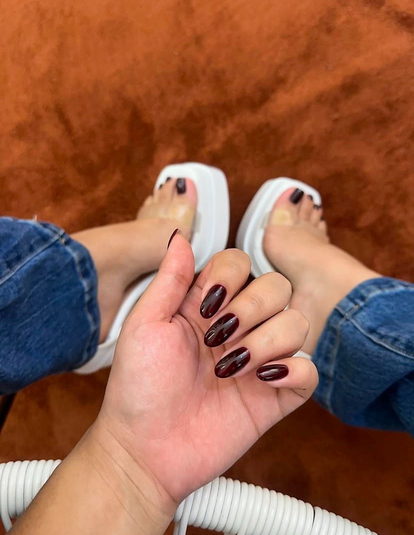 natureme1234's tweet photo. Beautifully done by me. #nailtech #beautician https://t.co/A9k6XgPBah