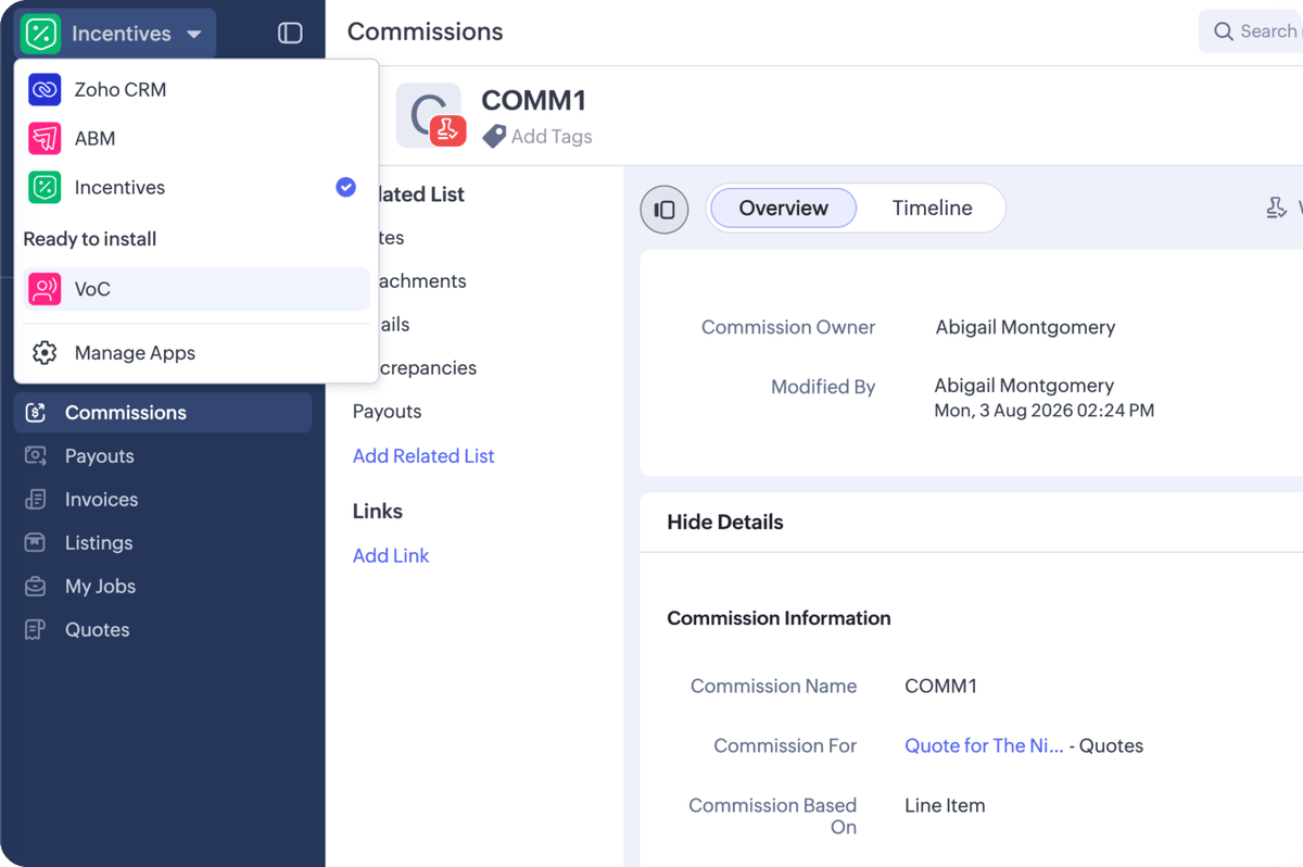 Interconnecta's tweet photo. Zoho CRM introduces Incentives: end-to-end sales commission management, without leaving the CRM.

Read more here:
https://t.co/KWz1484N9q

#Zoho #ZohoCRM #InterConnecta https://t.co/h2su7YkWnq