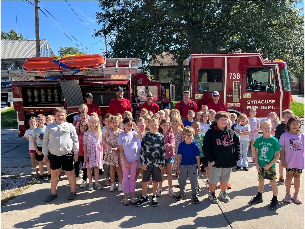 sdarockets's tweet photo. We enjoyed a visit from our local firemen that helped us learn more about fire safety! https://t.co/IzIuyai5nL
