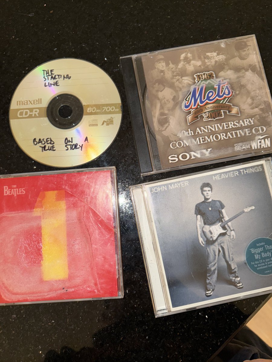 MikeJanela's tweet photo. Cleaning out my 2010 Altima’s glove compartment and man are there some stone cold classic CDs in here https://t.co/V8FCgJKQdr