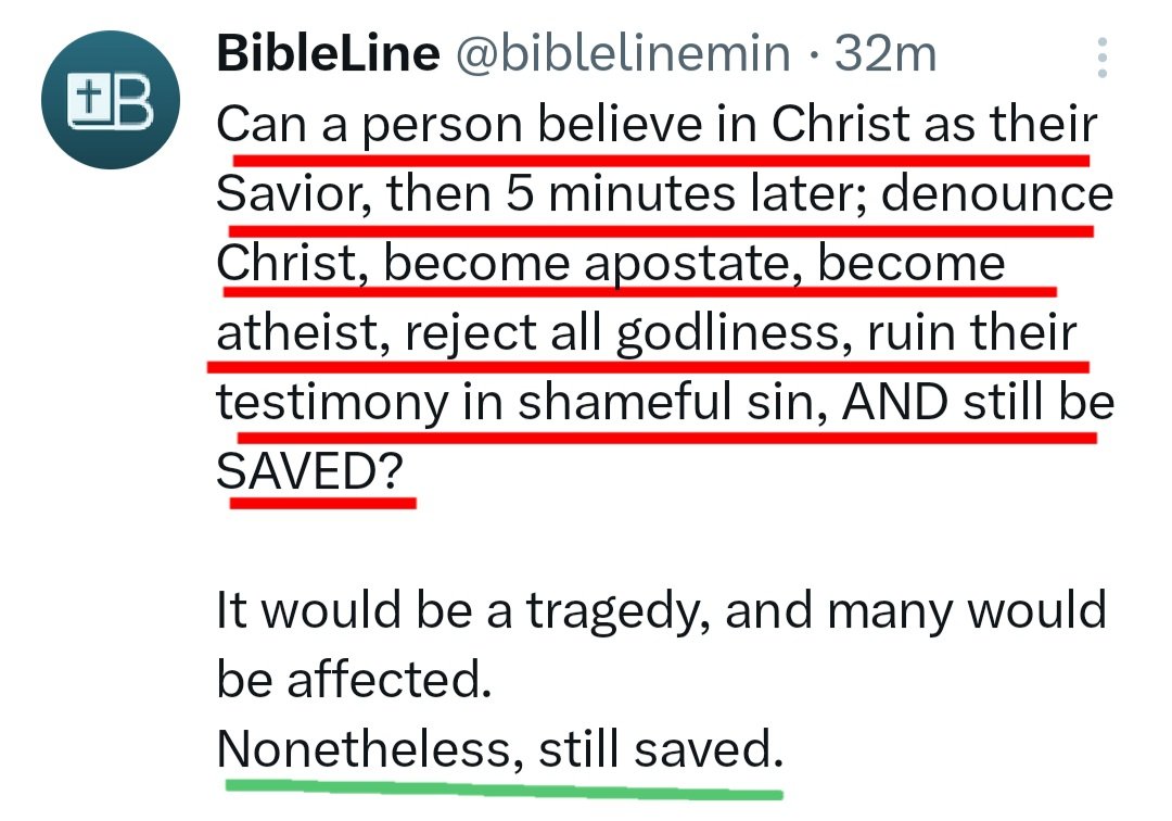 RisingDisciples's tweet photo. @Dxnzxl99 @DixitEtFecit It's impossible to have a rational, reasonable dialogue with people, like you, who are somehow able to swallow the kind of Blasphemous filth taught by deceivers like Yankee Arnold and the other hyper-grace heretics below.

May the Lord free you from deception &amp; delusion. https://t.co/1DouADjmoQ