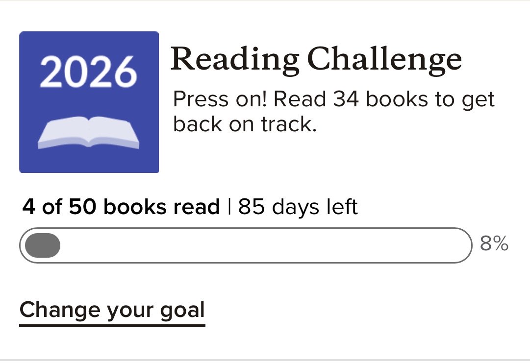 haniimhome's tweet photo. If you want to know how dire this year was for me, check my Goodreads reading challenge for the year https://t.co/uxI8GBksaL