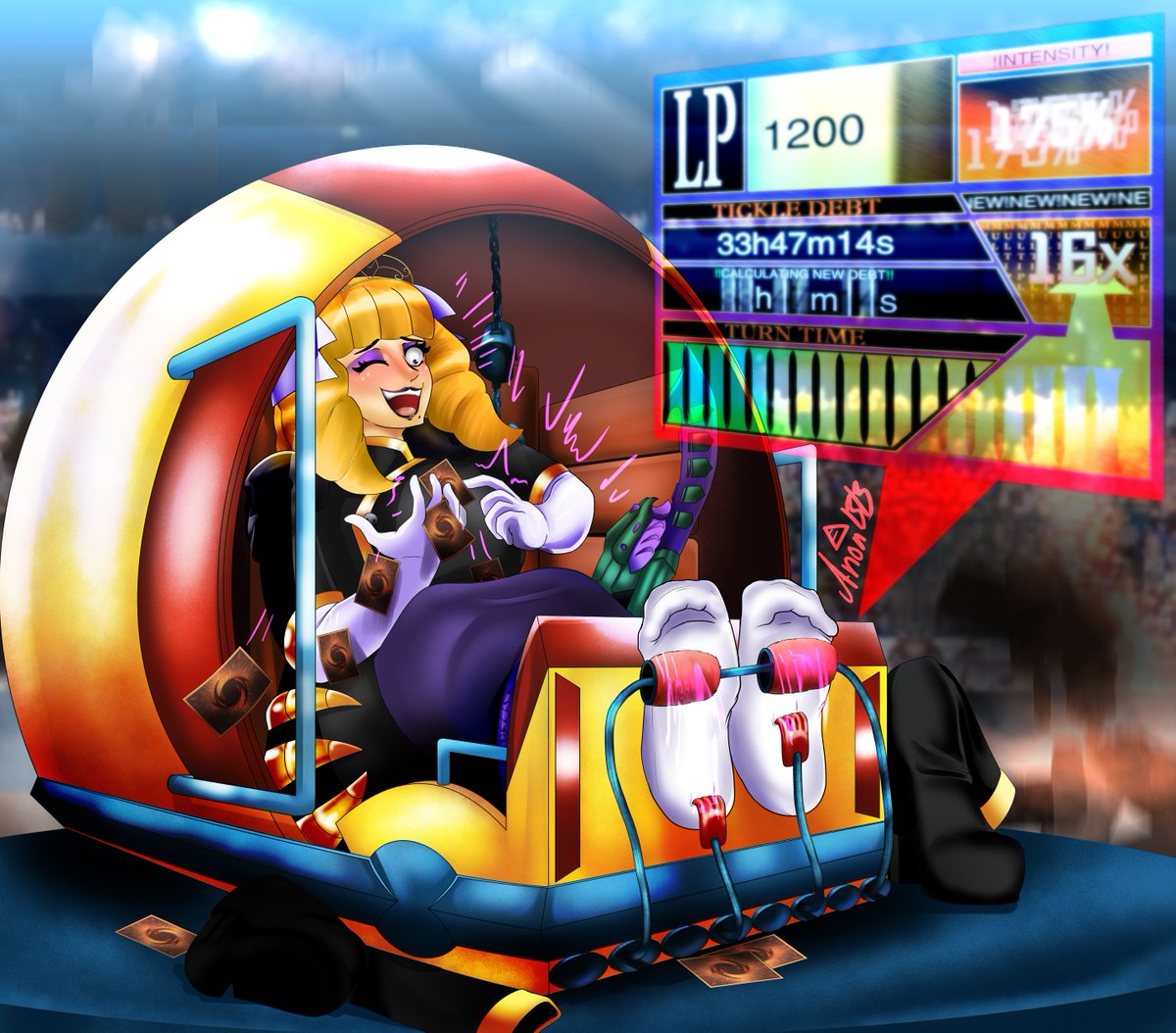 ThatAnonBB's tweet photo. Grace finds herself in a bit of a pickle during this match! The way she's going, it looks like it might go on forever! She seems happy enough about it though ⏲️🪶 https://t.co/QLTWPPyyvT