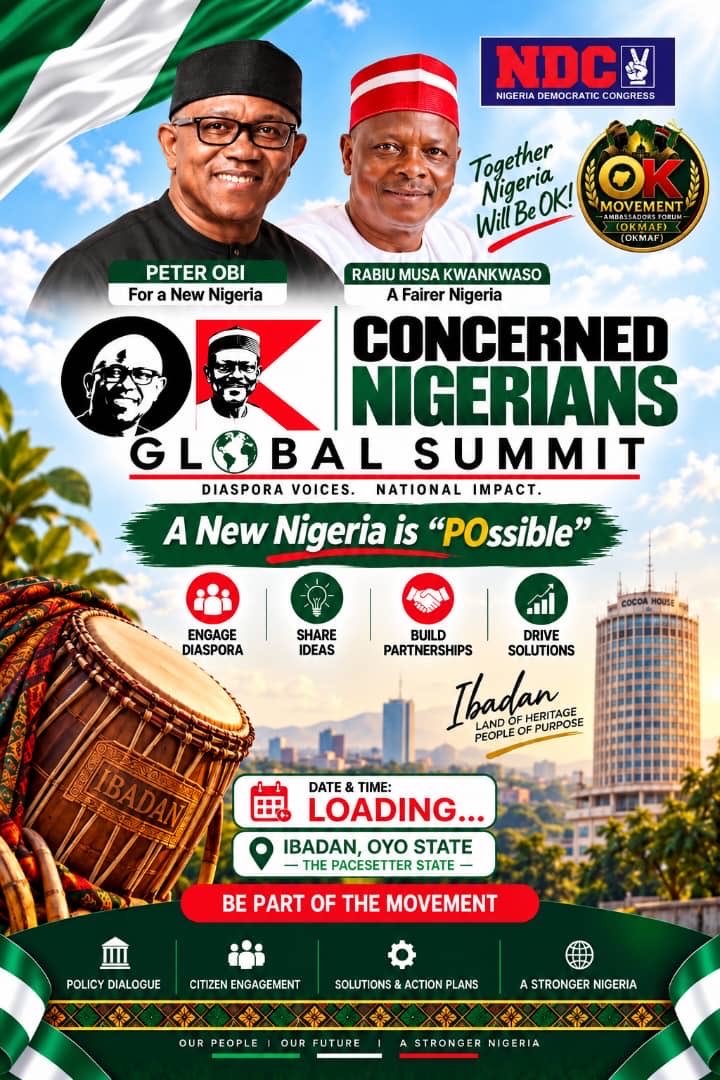 tudobams's tweet photo. ALL ROADS LEAD TO IBADAN….. 

Something big is about to unfold; a WORLD SUMMIT where aligned passions and converging voices will declare that..;

A new Nigeria 🇳🇬 is possible. #OK2027✌🏾 https://t.co/4tnkTapOMm
