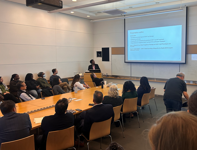 GSKGradSchool's tweet photo. Congratulations to GSK PhD student Stephanie Pierre in the lab of David Scheinberg for defending her thesis entitled "Combination Strategies for Low Dose Targeted
Alpha Therapy and CAR-T Cell Therapy." https://t.co/4RNGGDLXUL
