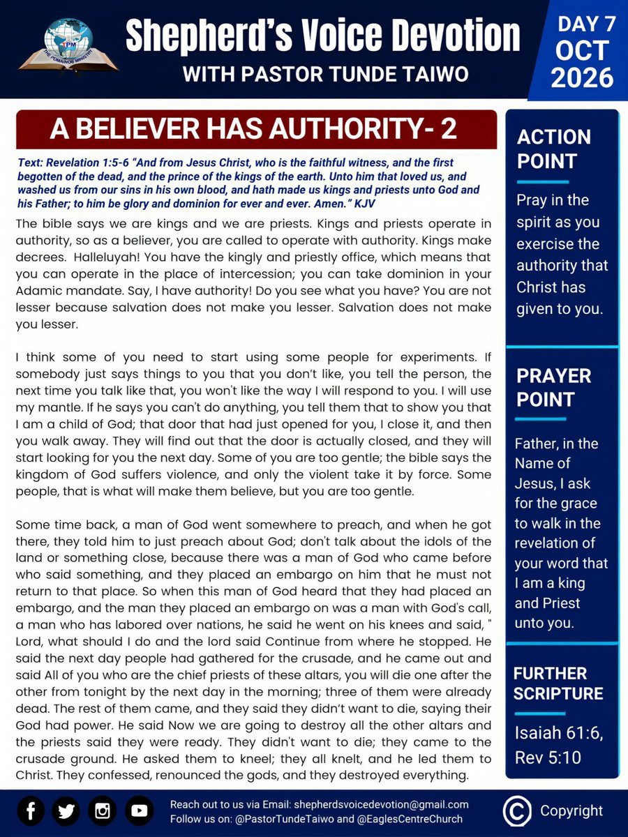 Eaglesccug's tweet photo. A believer has authority-2 https://t.co/L9tI1iJ1fC