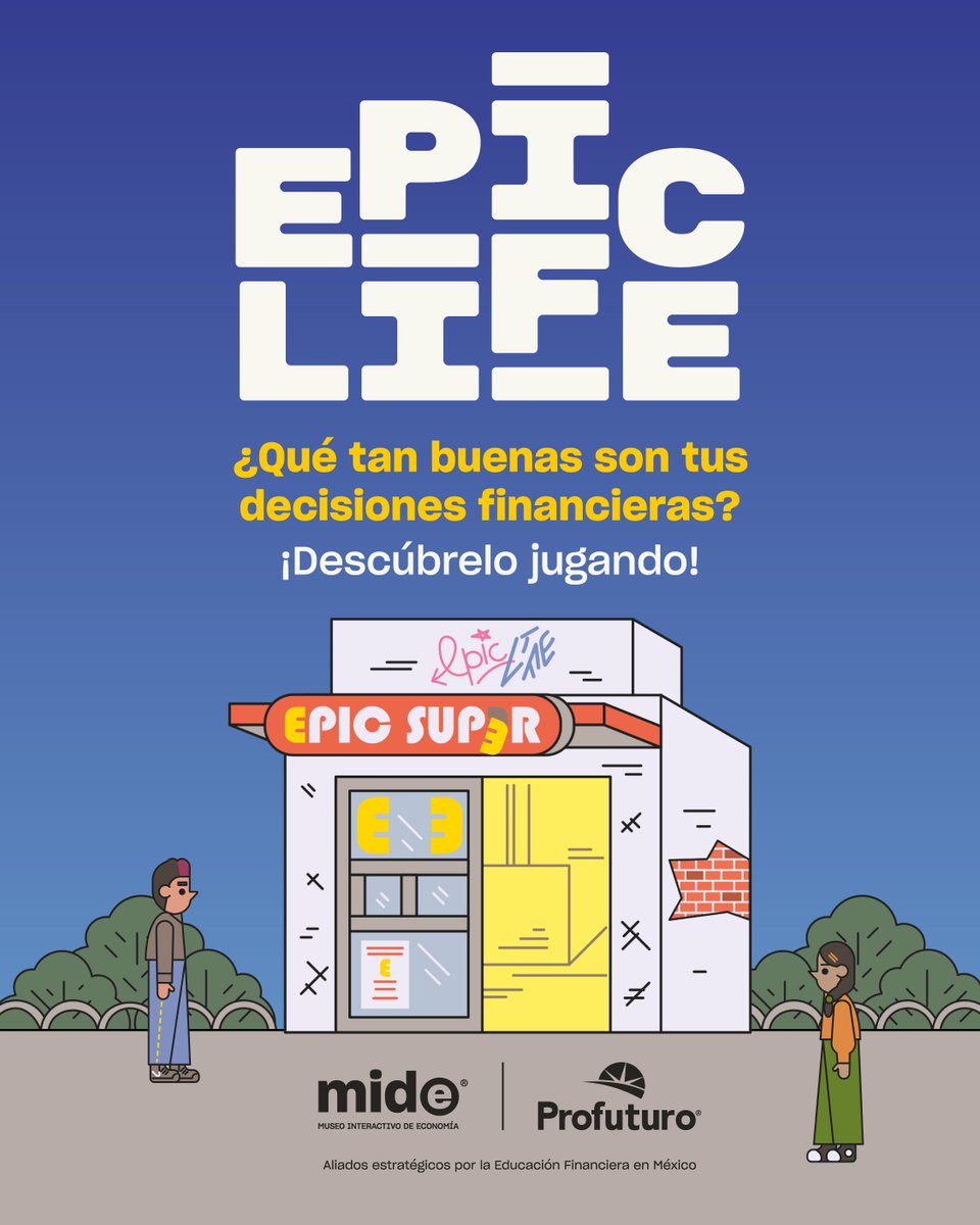 MuseoMIDE's tweet photo. ¡Ya puedes jugar #EpicLife y poner a prueba tus decisiones financieras! 🎮
Entra a la nueva Sala Digital del MIDE + @ProfuturoMX y descúbrelo: https://t.co/xY8Ei2AbXi https://t.co/mOaeadREmI