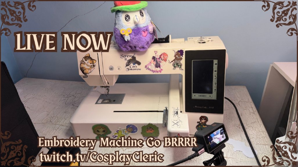 CosplayCleric's tweet photo. Time to get to work! Shop update coming soon; in the meantime, watch me cry over my embroidery machine!
https://t.co/GKFBWACFbK
☽ #vtuber • #vtuberen • #twitch • #cosplay • #cosplayrepair ☾ https://t.co/VvXIYrbW5i