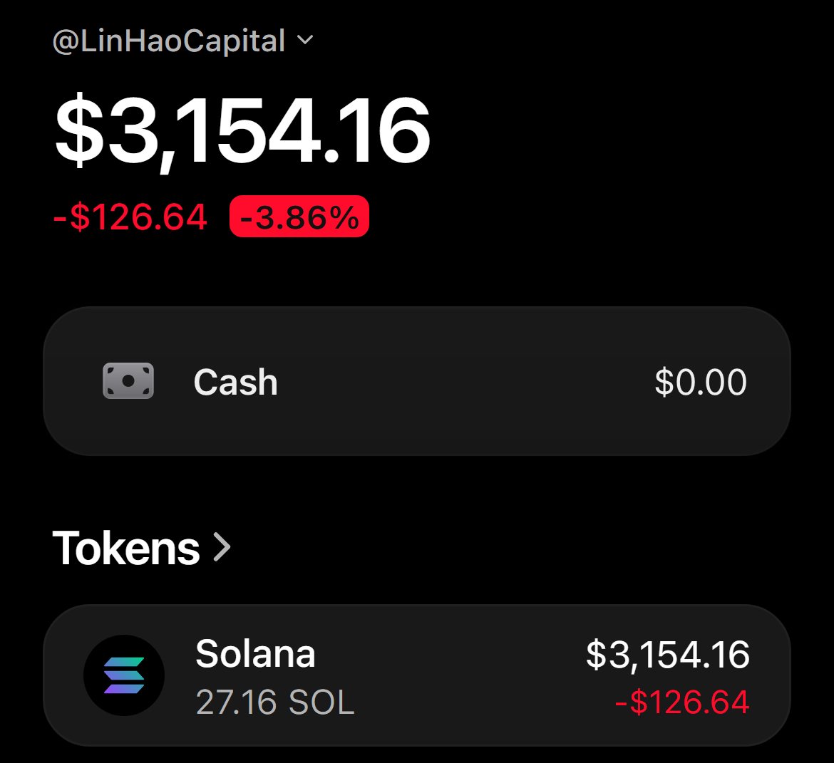 LinHaoCapital's tweet photo. what's your solana address? https://t.co/ndyA1aNXwH