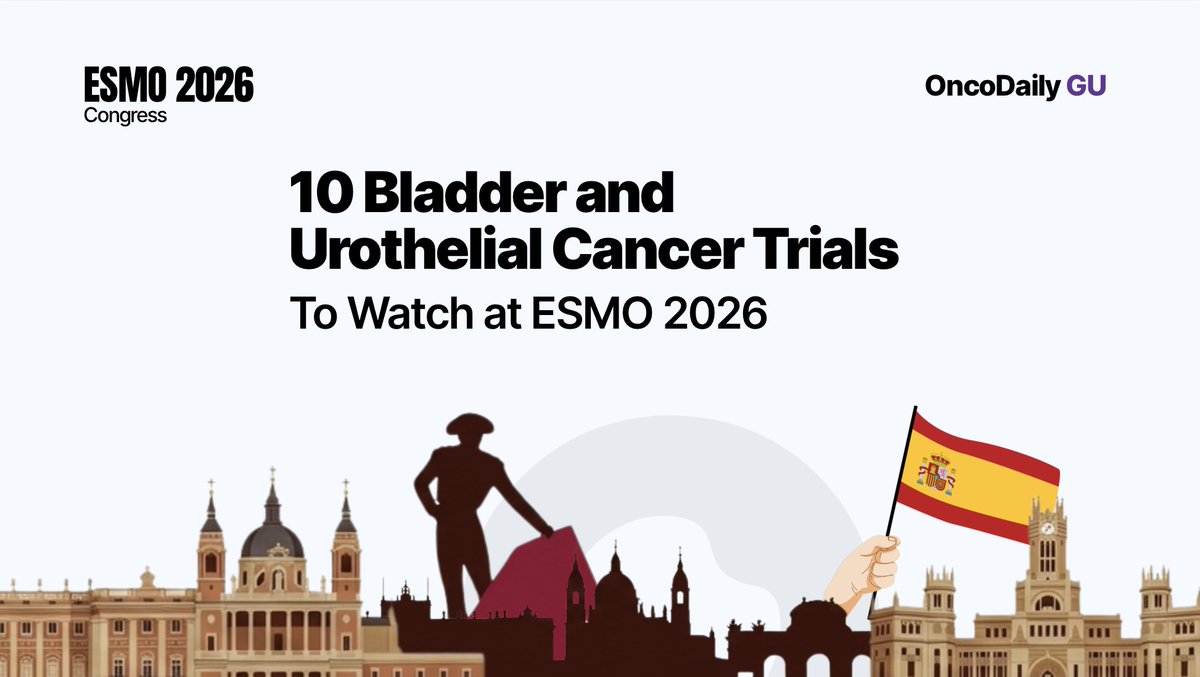 OncoDaily GU — #ESMO26 infographic or slide