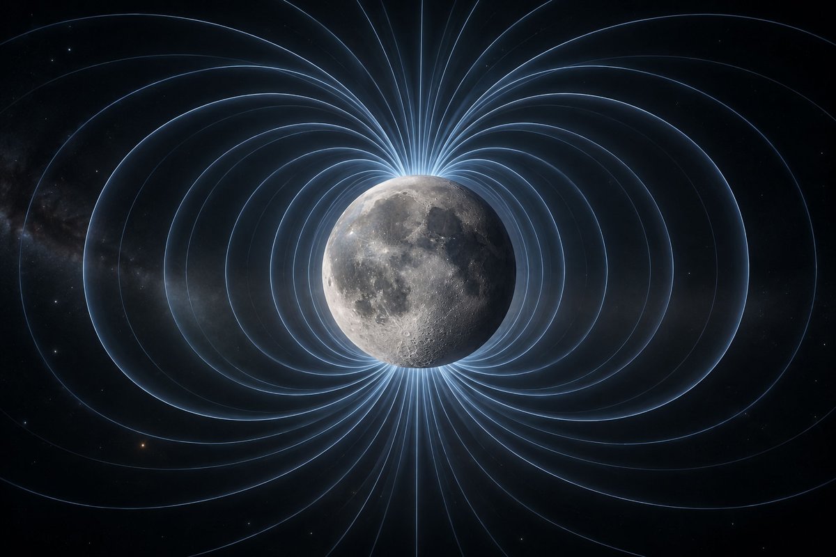 NationalMagLab's tweet photo. MAGNETIC MOON?
The moon may have once been a giant magnet, just like the Earth! 
https://t.co/5MVubdMJz6 https://t.co/p3DJ3jjZNG