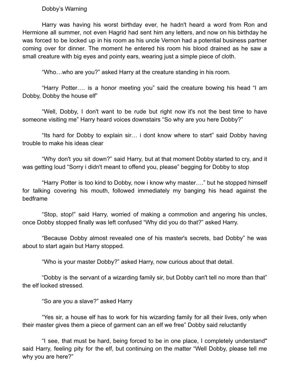 BerSlyth26's tweet photo. Well, I am done with the first two chapters for the Chamber of secrets, I had so much fun with these two specifically, from now on I ll post the chapters in a single thread so it’s easy to follow along, enjoy the first chapter “Dobby’s warning” #Malfoid https://t.co/KYqslx7dwx