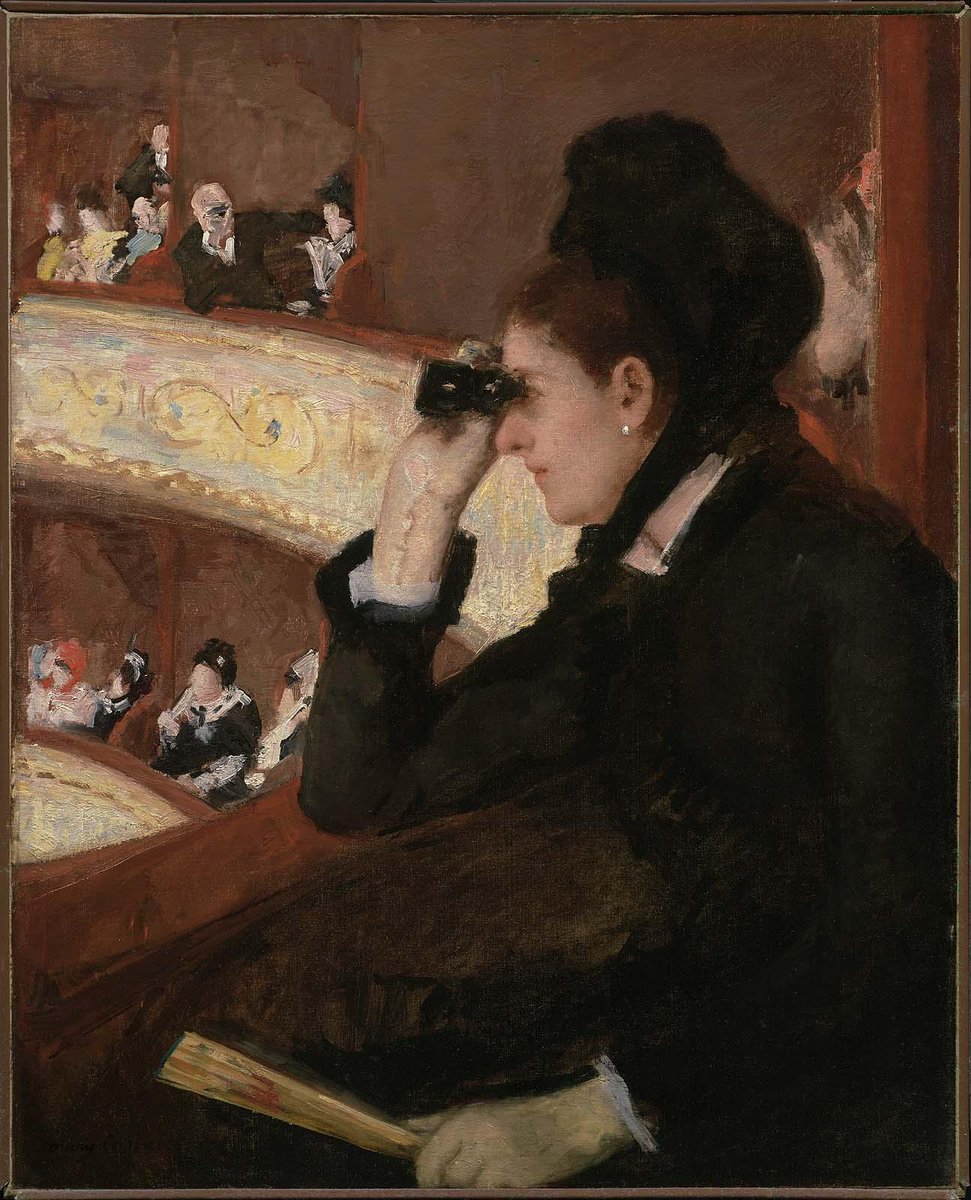 BlogExhibitions's tweet photo. Women artists in new shows this month in France and Belgium:
Mary Cassatt @MuseeOrsay in Paris 
Séraphine Louis @PompidouMetz 
Jenny Montigny at MSK in Ghent
Our October round-up with much more: https://t.co/xUonGqkbVC
Pictured: Cassatt's In the Loge, 1878, @mfaboston https://t.co/Va9gSXCFpS