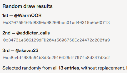 RoboticsReserve's tweet photo. Winners of the Robotics Reserve giveaway 

1st @WarrriOOR $100 in robinhood:0x322f0929c4625ed5bad873c95208d54e1c003b2d 
https://t.co/GqjO9C6AfK

2nd @addicter_calls $50 in robinhood:0x322f0929c4625ed5bad873c95208d54e1c003b2d 
https://t.co/KqyKxpZ8fU

3rd @akawu23 $25 in robinhood:0x322f0929c4625ed5bad873c95208d54e1c003b2d 
https://t.co/7PVzkFPhDm

Congrats