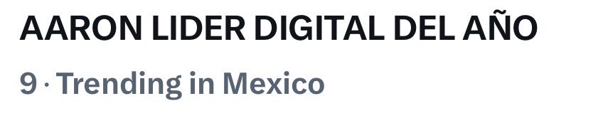 lupjim94's tweet photo. Claramente Aarón es el Líder Digital.

AARON LIDER DIGITAL DEL AÑO

#AaronMercury
#AaronLiderDigitalDelAño
#EliotAwards2026 https://t.co/snVl7dWrTD