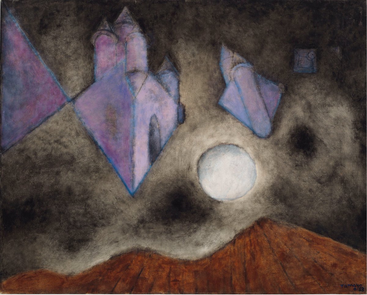 AniSWISSarts's tweet photo. Rufino #Tamayo (Mexican, 1899-1991) - Castles in the Sky, 1953 https://t.co/95vddX1MqS