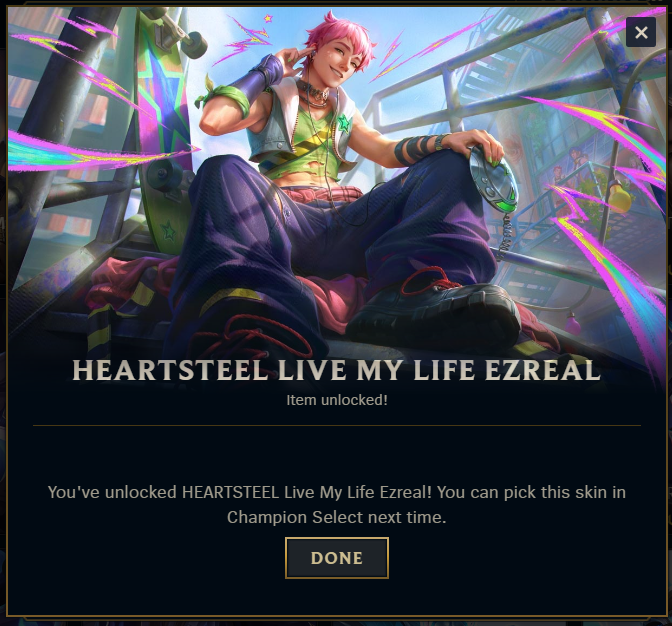 yoberrystrawgur's tweet photo. 22 years old. Fully paid off Heartsteel Live My Life Ezreal skin. Its not "daddy's money". It's not luck. It's persistence. It's grit. It's discipline.  I wake up every morning and grind to live this lifestyle. https://t.co/ohUAhJWLyZ