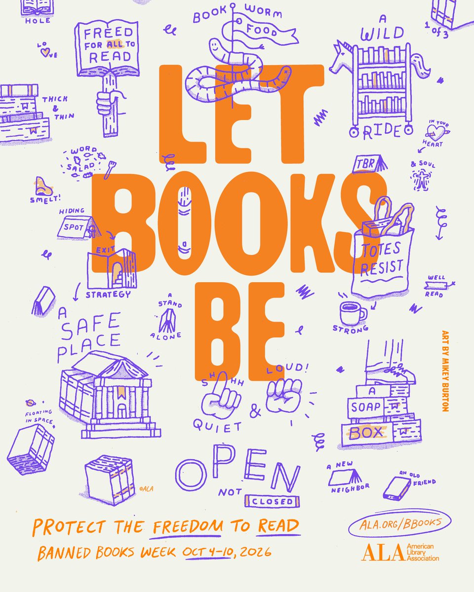 UCLibraries's tweet photo. October 4-10 is Banned Books Week 📖 🔒

What is Banned Books Week?

Banned Books Week is an annual event that spotlights the freedom to read and draws attention to the harms of censorship. To learn more, visit the link below.

https://t.co/zdjSKqrIgJ https://t.co/G4cnJEYiPo