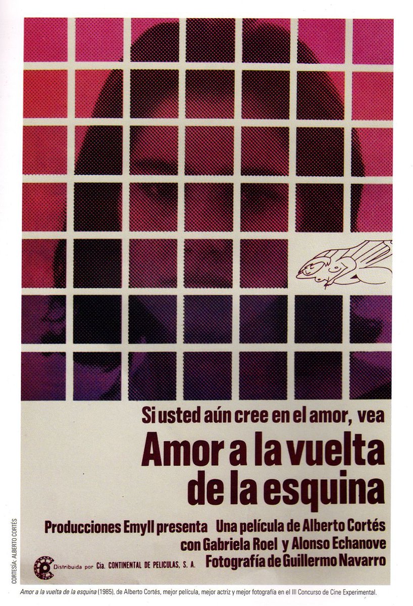 CinetecaMexico's tweet photo. Cada viernes en la Cineteca Nacional de las Artes, se lleva a cabo el ciclo LAS INOLVIDABLES DE CHURUBUSCO. 🎬

Esta semana, no te pierdas la proyección gratuita de AMOR A LA VUELTA DE LA ESQUINA (1986), una película que sigue a María, quien después de escapar de la cárcel sufre un accidente y es auxiliada por Julián, con quien comienza una relación. 

📍 Cineteca Nacional de las Artes 🟣 Sala 6.
📅 Viernes 9 de octubre a las 19 h.
🎤 Con la presencia del director, Alberto Cortés. 
🎟️ Entrada libre. Cortesías disponibles en taquilla el día del evento.