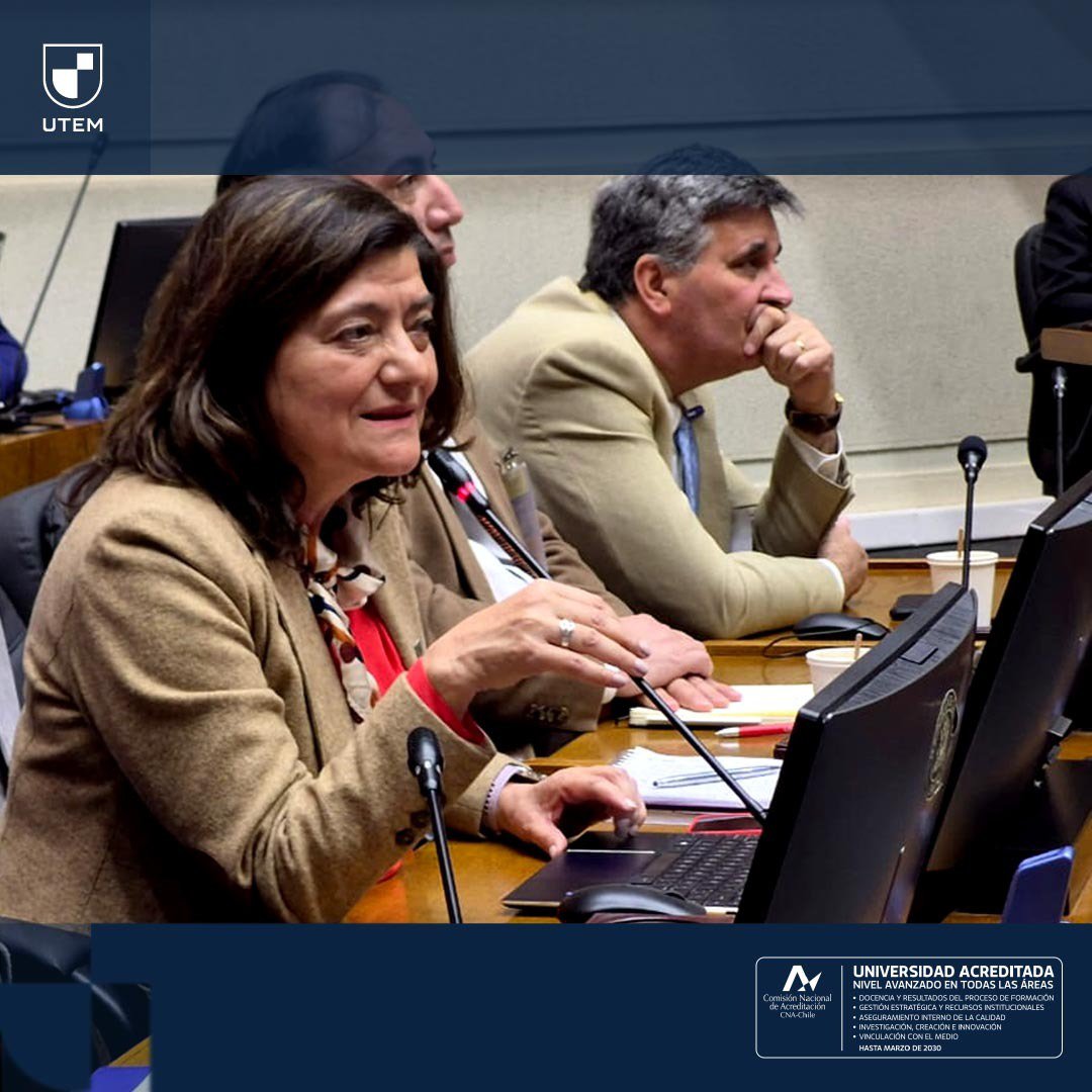 utem's tweet photo. La rectora #UTEM y presidenta de las @uestatales (Cuech), @Mpdurans , recalcó hoy las preocupaciones de las casas de estudio estatales por los recortes a la educación superior en el proyecto de presupuesto del gobierno para 2027.
Mira su presentación en https://t.co/Ud1n4WajLm https://t.co/gKLoSU1LMP