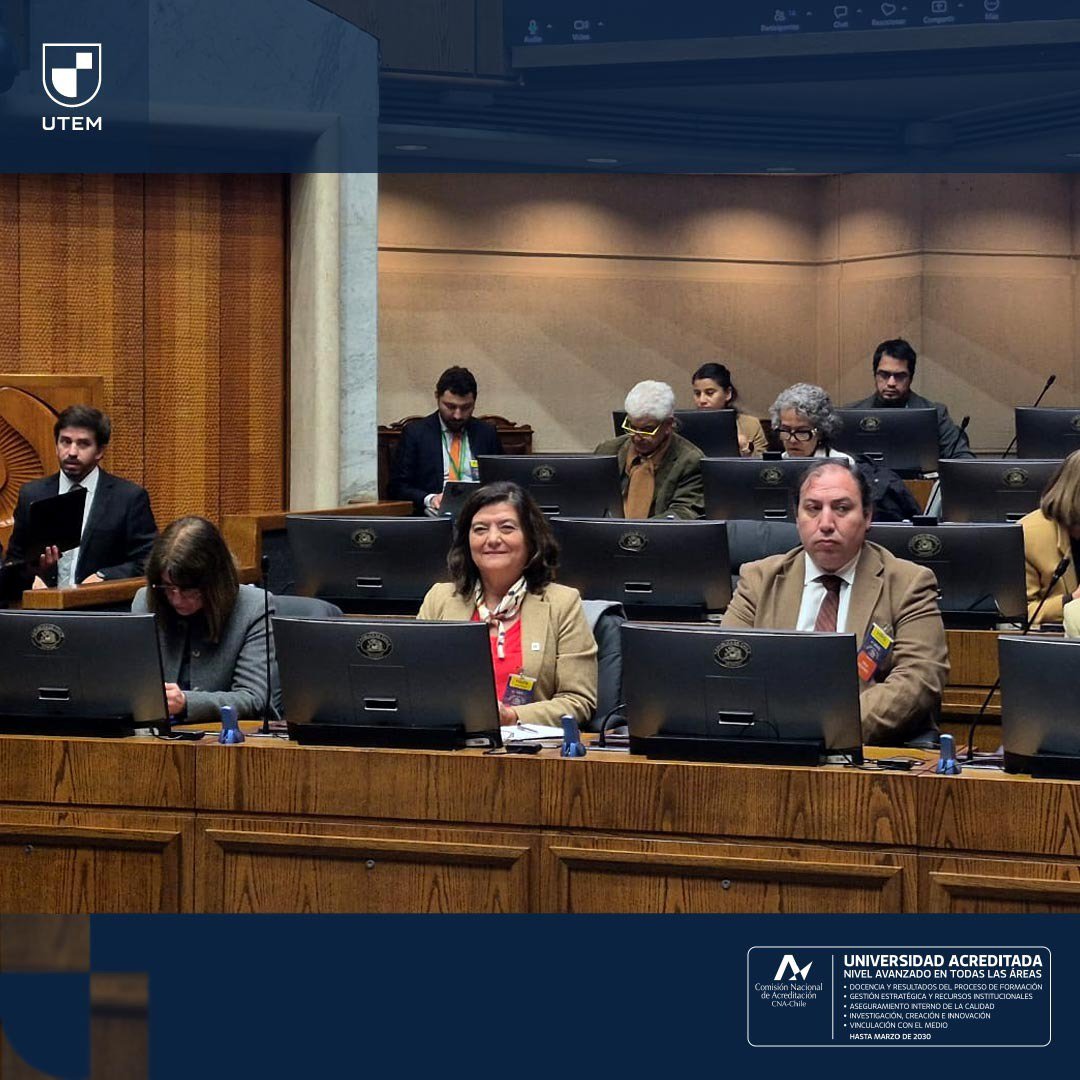 utem's tweet photo. La rectora #UTEM y presidenta de las @uestatales (Cuech), @Mpdurans , recalcó hoy las preocupaciones de las casas de estudio estatales por los recortes a la educación superior en el proyecto de presupuesto del gobierno para 2027.
Mira su presentación en https://t.co/Ud1n4WajLm https://t.co/gKLoSU1LMP