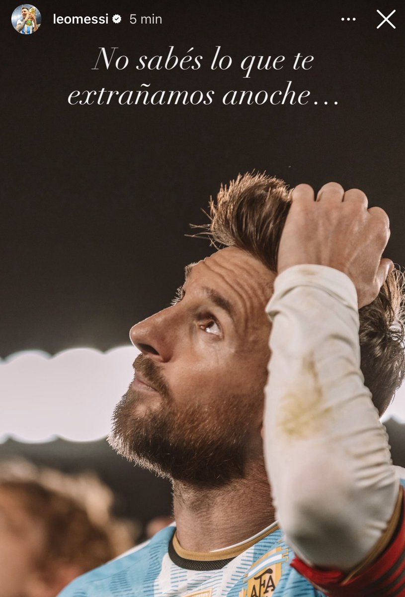 sudanalytics_'s tweet photo. “No sabés lo que te extrañamos anoche”.

Lionel Messi, para su papá. 💔🥺 https://t.co/ks7qtaItrE