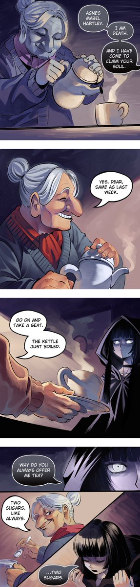 Merryweatherey's tweet photo. A Visit From Death https://t.co/4SPKkCgAoZ