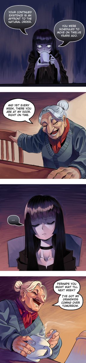Merryweatherey's tweet photo. A Visit From Death https://t.co/4SPKkCgAoZ