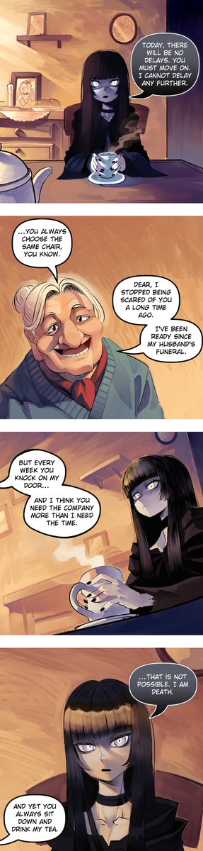 Merryweatherey's tweet photo. A Visit From Death https://t.co/4SPKkCgAoZ