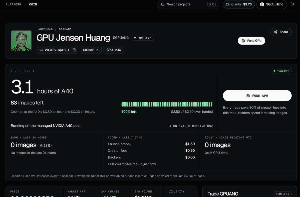 Sadoshi_Q's tweet photo. I just got this coin on chain using the new Compute Launchpad, it gives the coin dedicated distributed GPU to holders to render AI images and even games. 

GPU Jensen Huang
$GPUANG 
2BGT3yRHhjKSRwzYVr6cALCbRBZTX6gPKhCW3dspz3JX

Launchpad  https://t.co/O9kzu6co8J 

@compute_gpu https://t.co/UWhlk7AmI5