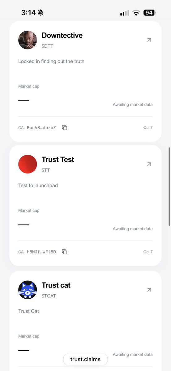 trustdotclaims's tweet photo. Appreciate the people giving us a shot 🙏🏻 https://t.co/nGdXE6JZG5