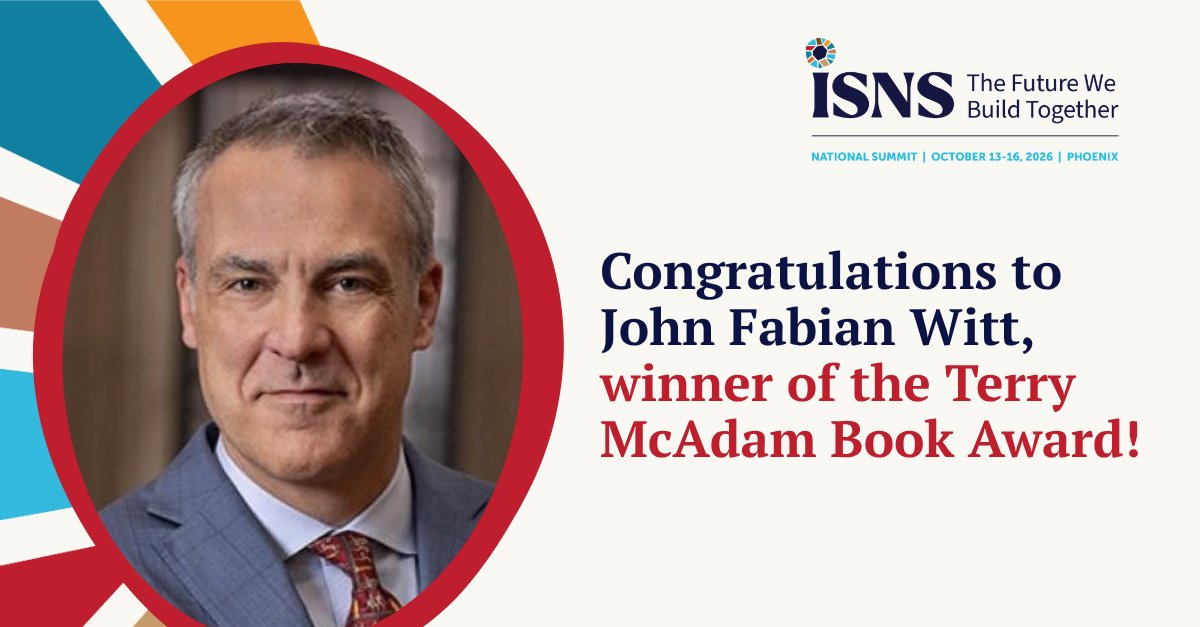 IndSector's tweet photo. Congratulations to @JohnFabianWitt, our 2026 recipient of the Terry McAdam Book Award for The Radical Fund. The book offers a compelling look at philanthropy, social change, and the visionaries who helped shape American history.

Learn more about the Terry McAdam Book Award: https://t.co/6LTFjGJap5