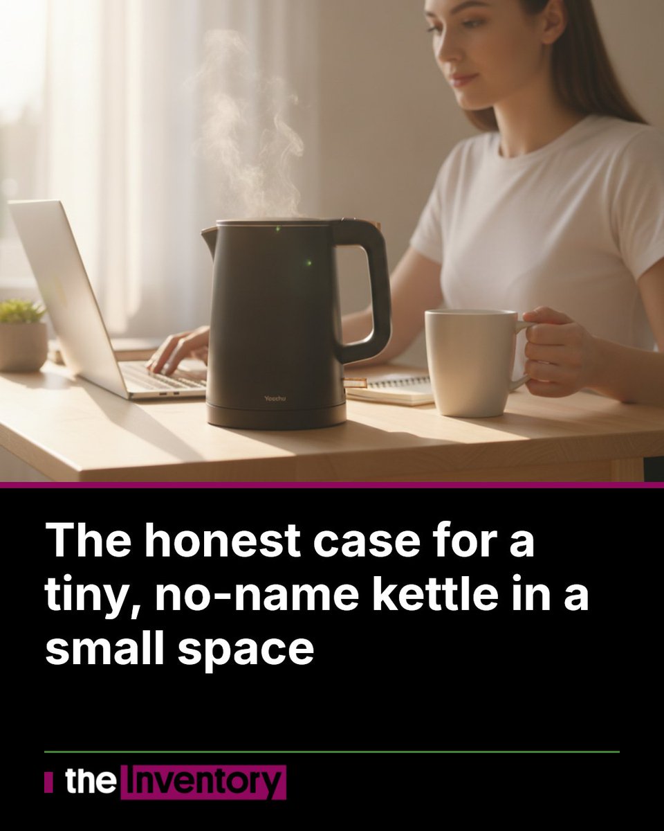 ItsTheInventory's tweet photo. The honest case for a tiny, no-name kettle in a small space
A compact 0.8L electric kettle can be a smart fit for dorm rooms, office desks, and hotel stays — but only if you go in with clear expectations
https://t.co/aPJhJwQmRU
#ElectricKettle #DormEssentials #SmallSpaceLiving https://t.co/ojFJ7x4PRL