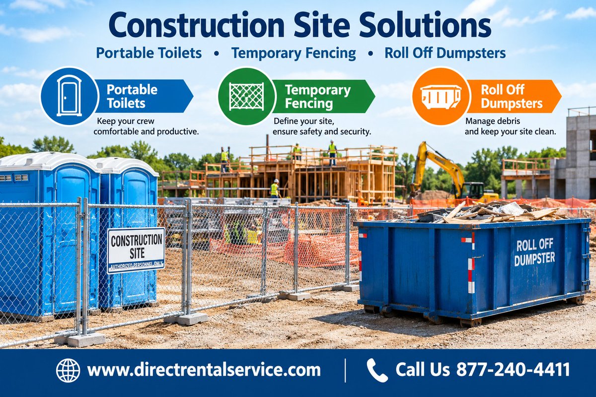 directrentalse's tweet photo. Construction Site Essentials: Questions and Answers About Portable Toilets, Rent A Fence & Roll-Off Dumpsters 🌐 https://t.co/8ILGFidXkv
📞 877-240-4411
#ConstructionSite #PortableToilets #TemporaryFencing #RollOffDumpster #ConstructionPlanning https://t.co/w5XyWMOp5c